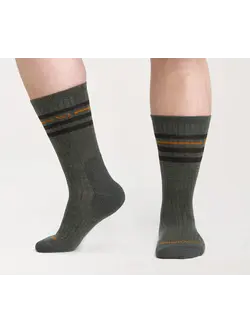 Men's Vintage Stripe Midweight Crew Sock