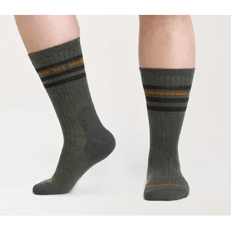 Men's Vintage Stripe Midweight Crew Sock