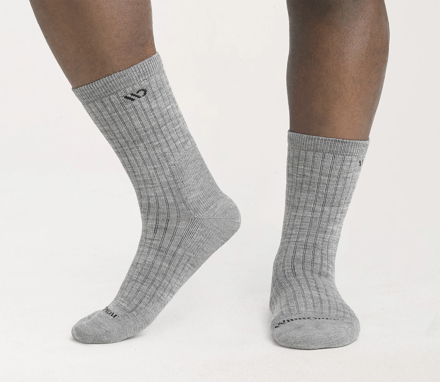 Men's Solid Midweight Micro Crew Sock