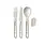 Sea To Summit Detour Stainless Steel Cutlery 3-Piece Set w/ Silicone Keeper
