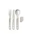 Sea To Summit Detour Stainless Steel Cutlery 3-Piece Set w/ Silicone Keeper