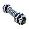 Navy Braided Bone Toy 9"