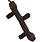 Brown Braided Stick Toy 9"