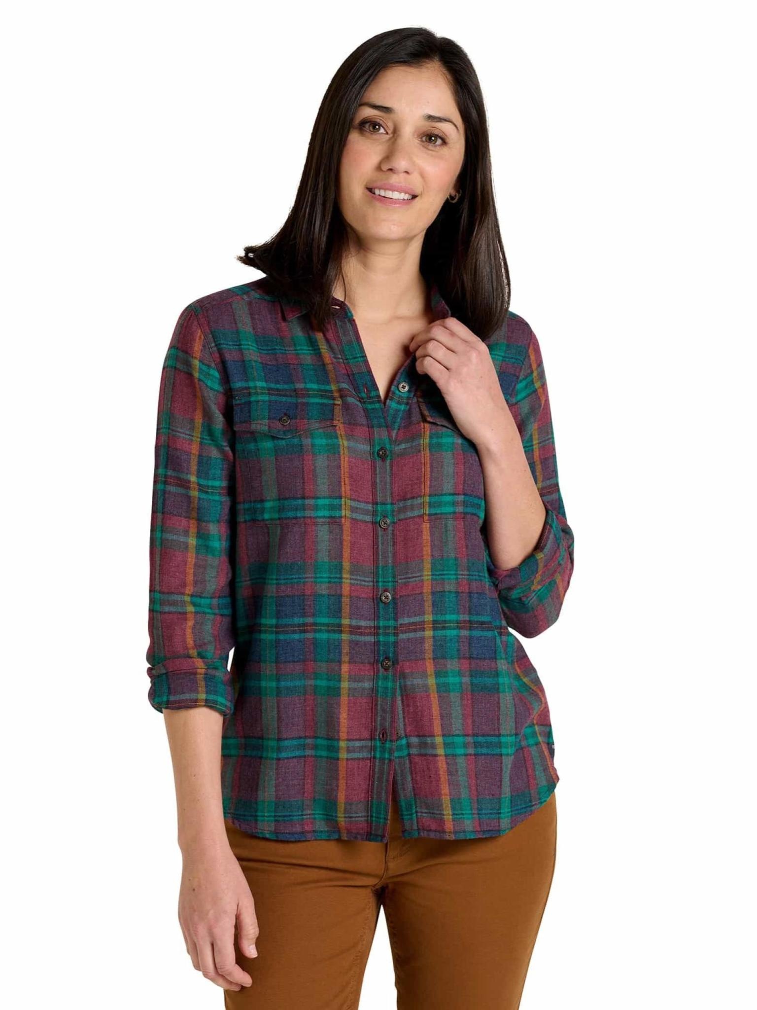 Toad & Co Women's Re-Form Flannel Long Sleeve Shirt