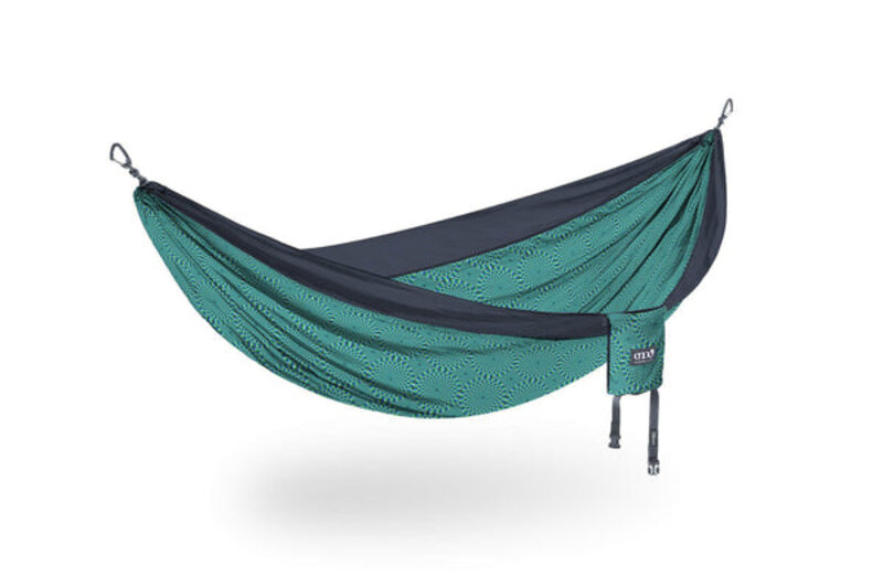ENO DoubleNest Print Hammock Optical Illusion/Charcoal