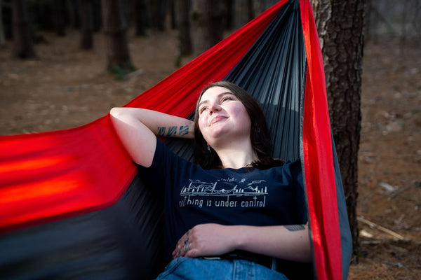 ENO SingleNest Hammock Charcoal/Red