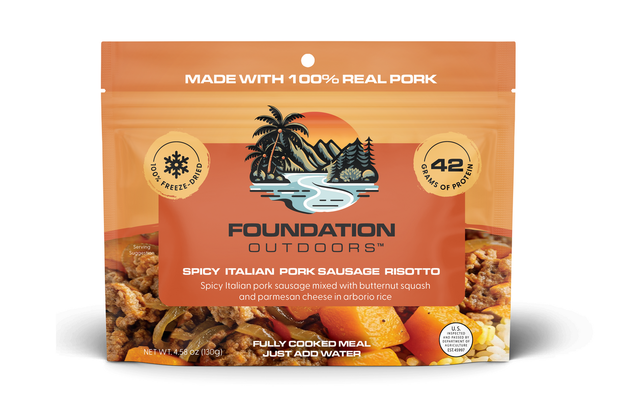 Foundation Outdoors Spicy Italian Pork Sausage Risotto