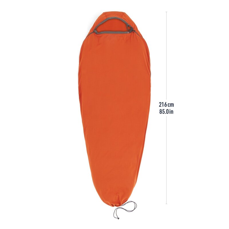 Sea To Summit Reactor Fleece Sleeping Bag Liner - Mummy w/Drawcord- Standard Picante Red