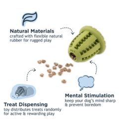 Natural Rubber Acorn Toy