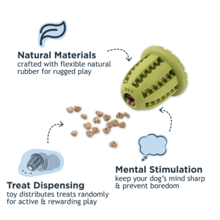 Natural Rubber Acorn Toy