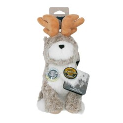 Plush Jackalope Animated Dog Toy