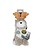 Plush Jackalope Animated Dog Toy
