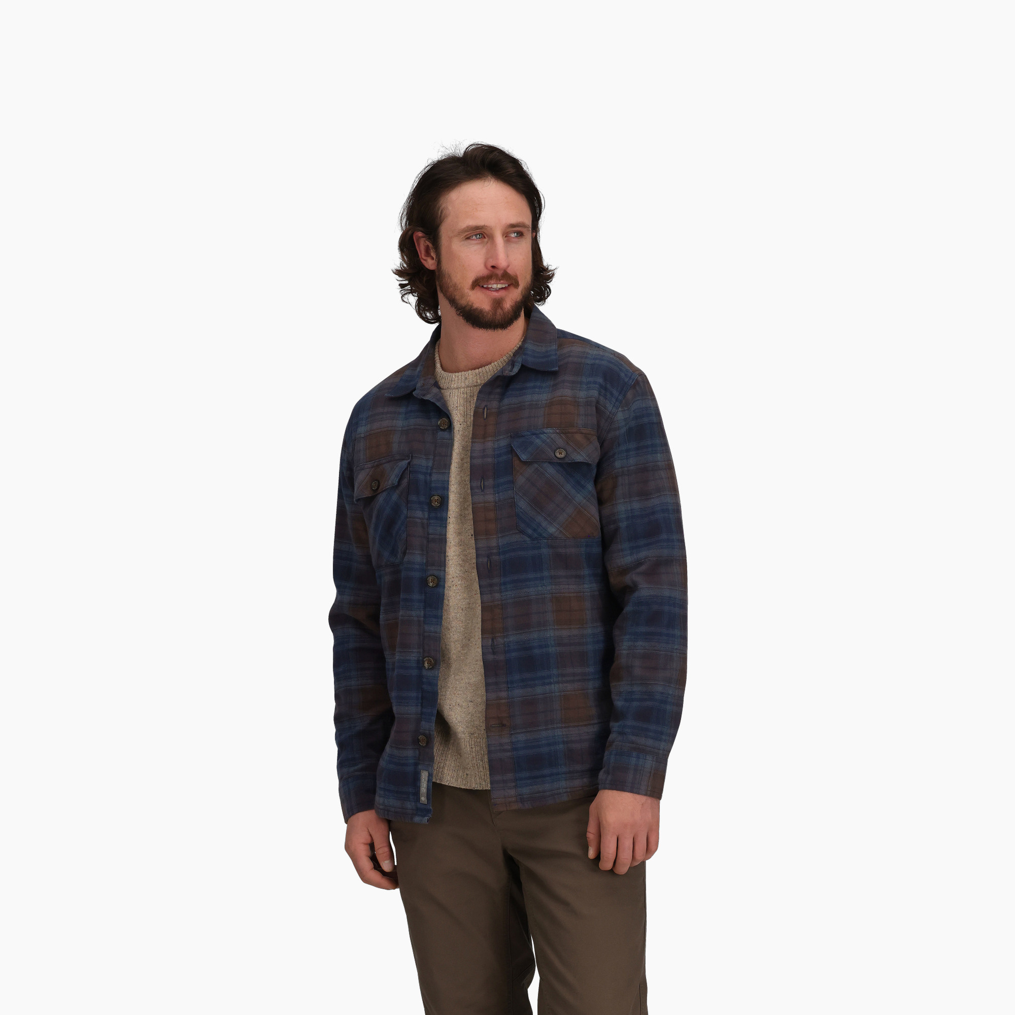 Royal Robbins Men's Snowcap Lined Flannel Long Sleeve