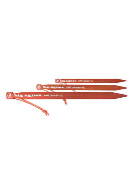 Big Agnes Big Agnes Dirt Dagger UL 10" Tent Stake Orange