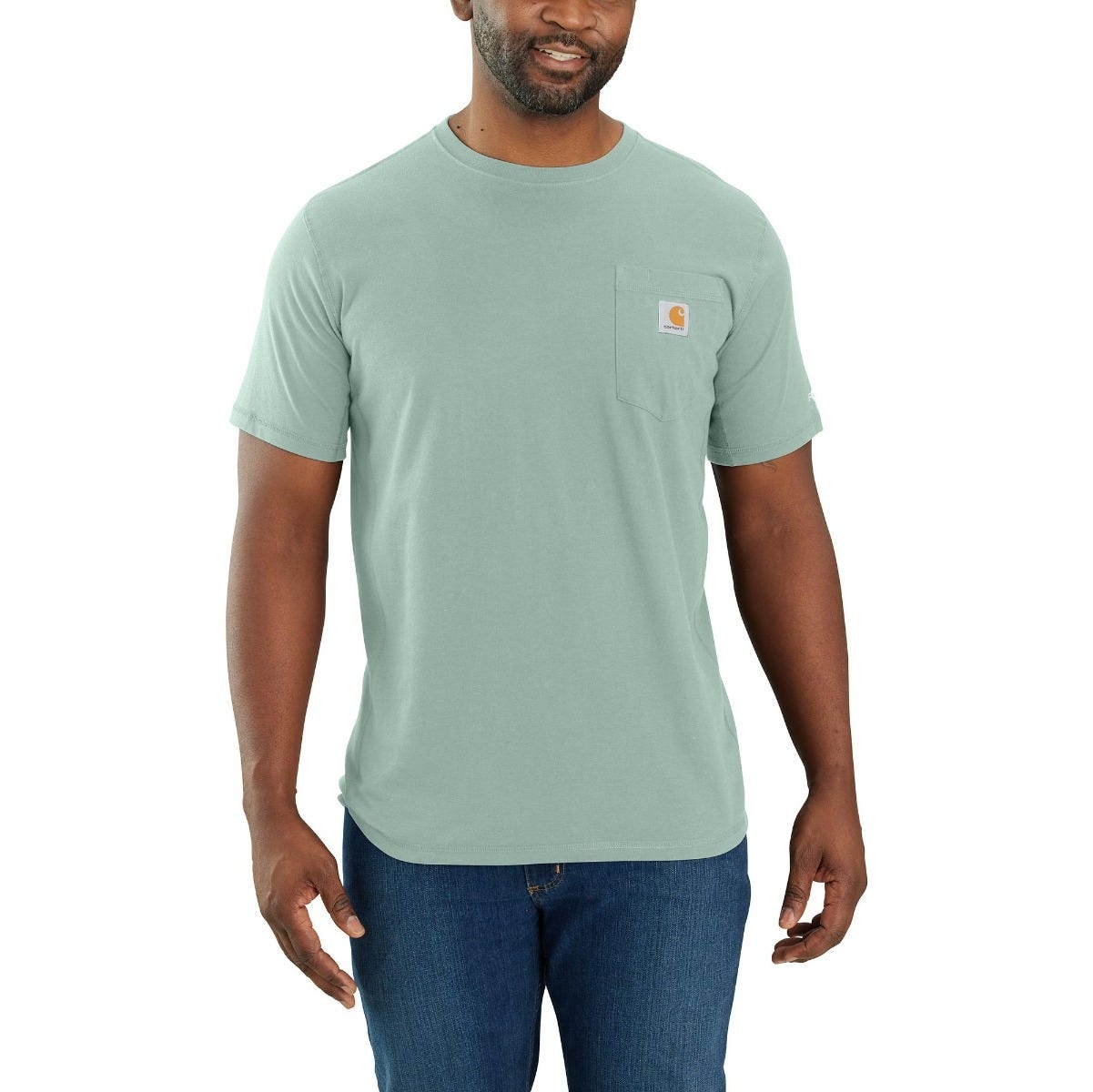 Men's Force Relaxed Fit Mid Weight Short Sleeve Pocket T