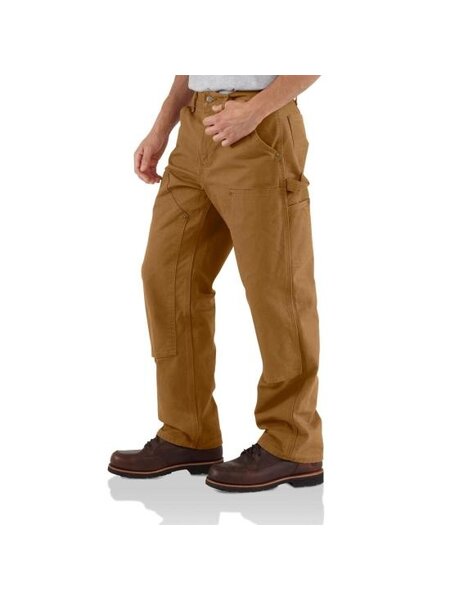 Men's Loose Fit Washed Duck Double Front Work Pants