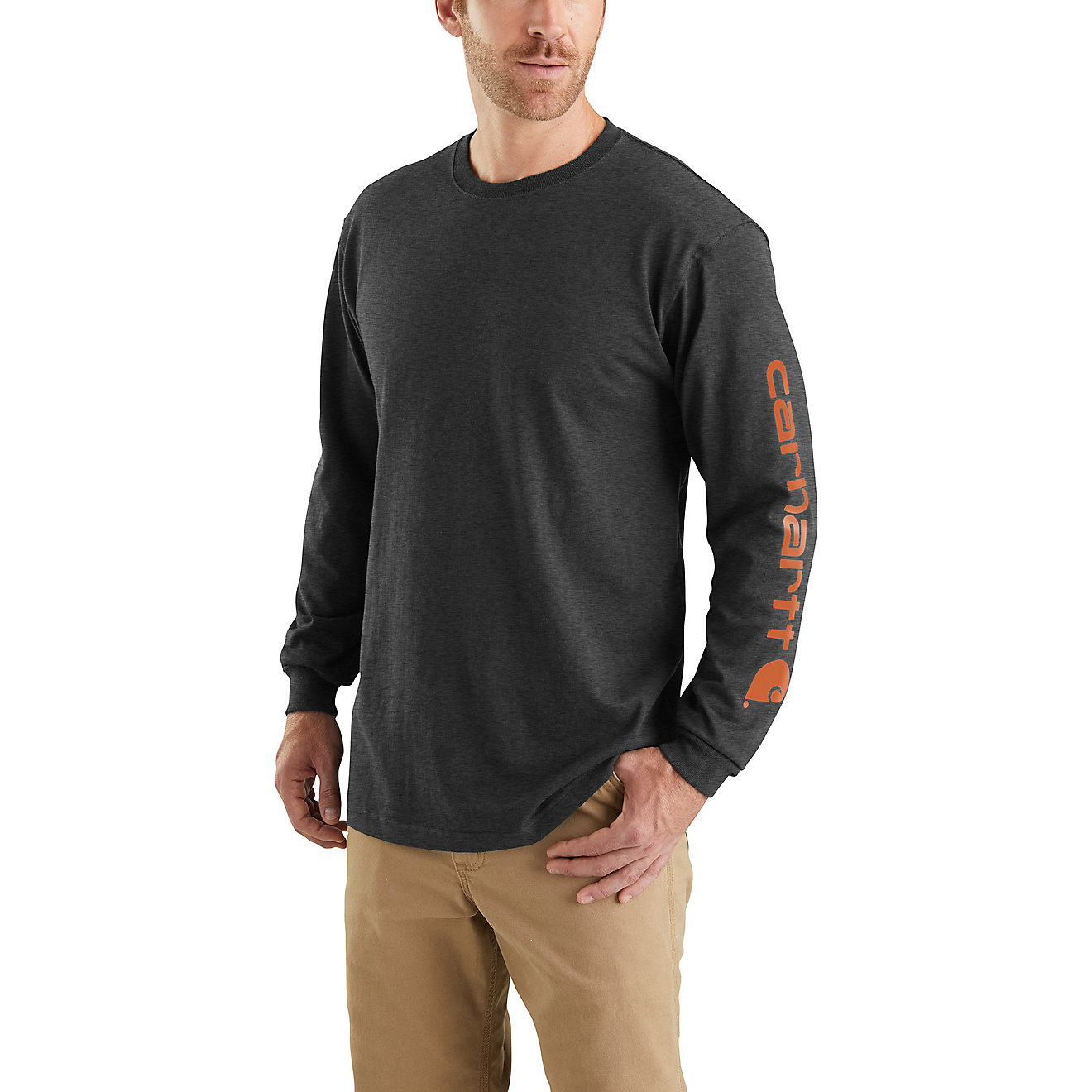 Men's Loose Fit Heavyweight Long Sleeve Graphic T-Shirt