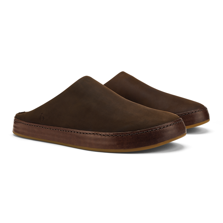 OluKai Men's Hāmani Hulu Wool Mule Slipper