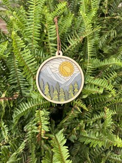 Wilusz Way Sunrise Mountains  Ornament