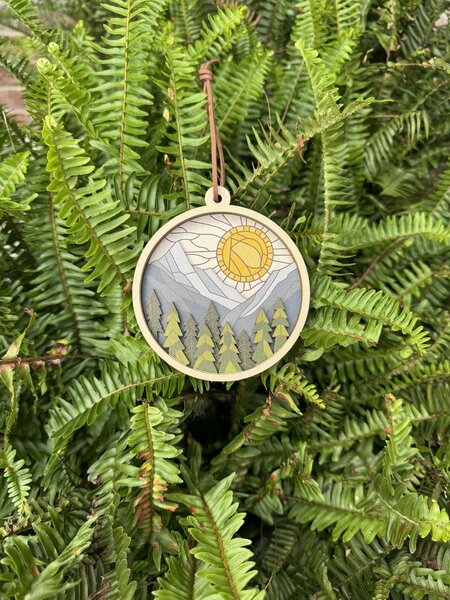 Wilusz Way Sunrise Mountains  Ornament