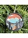 Wilusz Way Hiker & Mountains - Round  Ornament