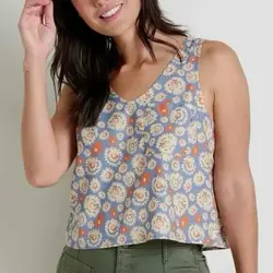 Toad & Co Women's Taj Hemp Button Back Tank