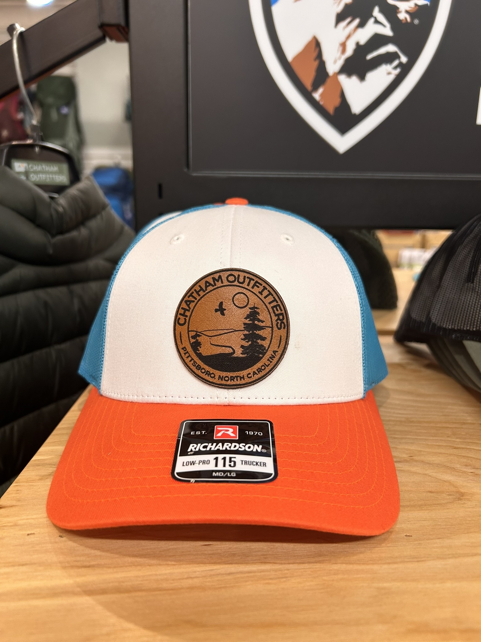 Chatham Outfitters Leather Patch Trucker Hat