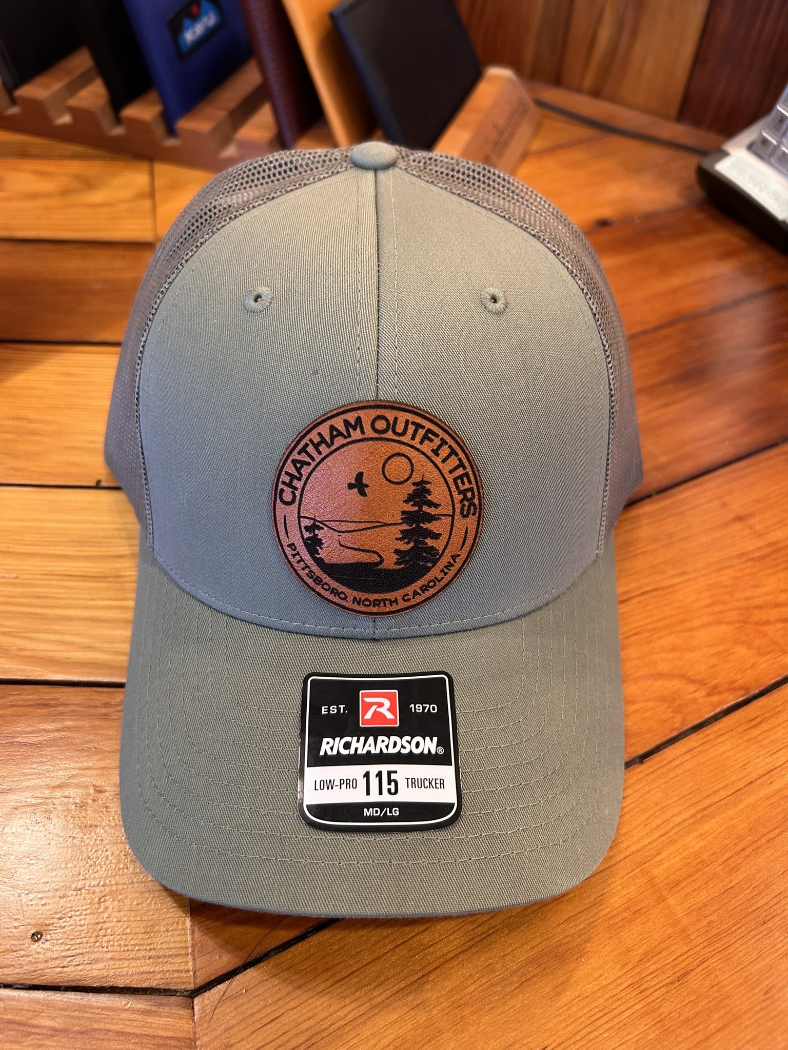 Chatham Outfitters Leather Patch Trucker Hat