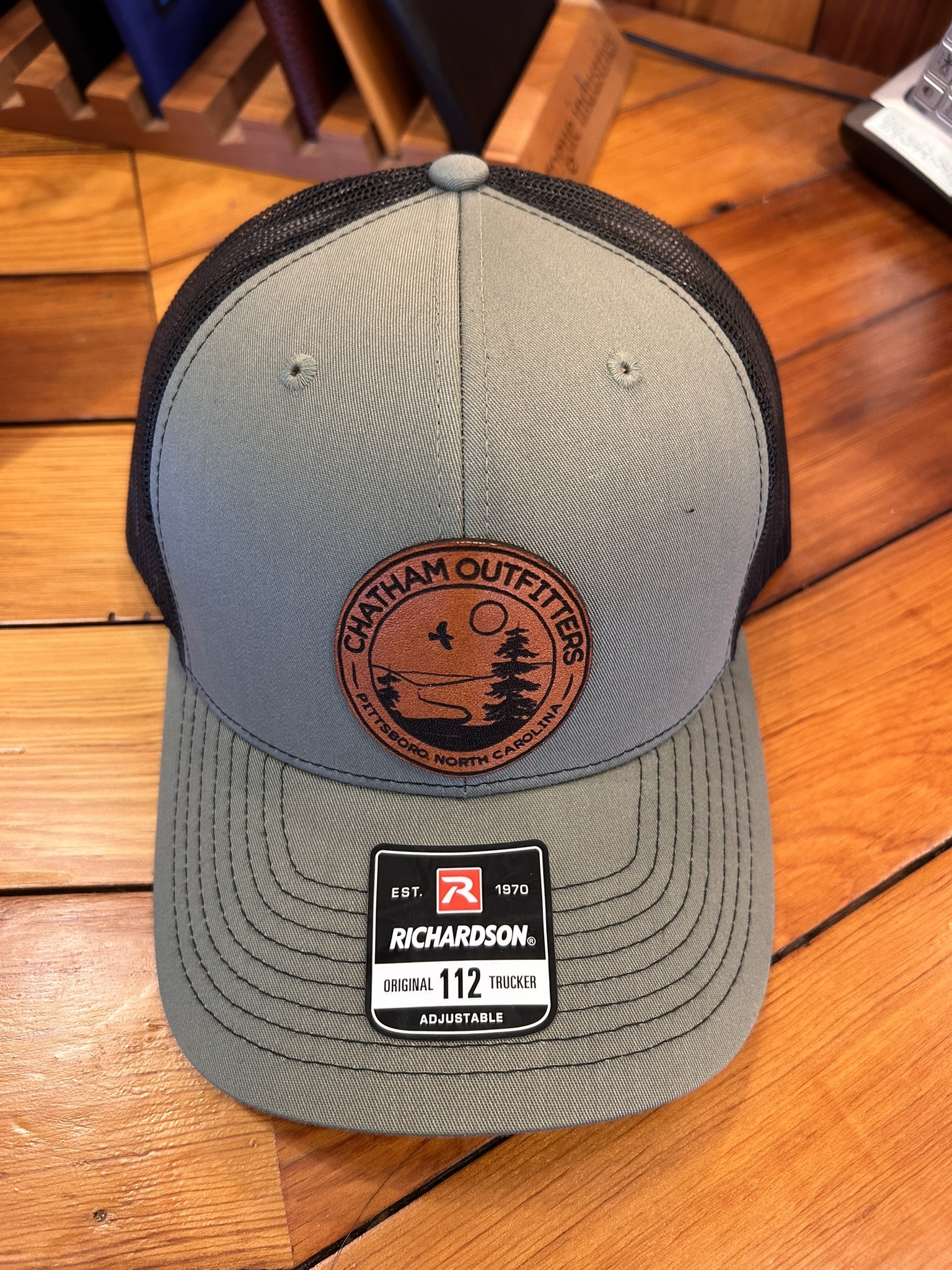 Chatham Outfitters Leather Patch Trucker Hat