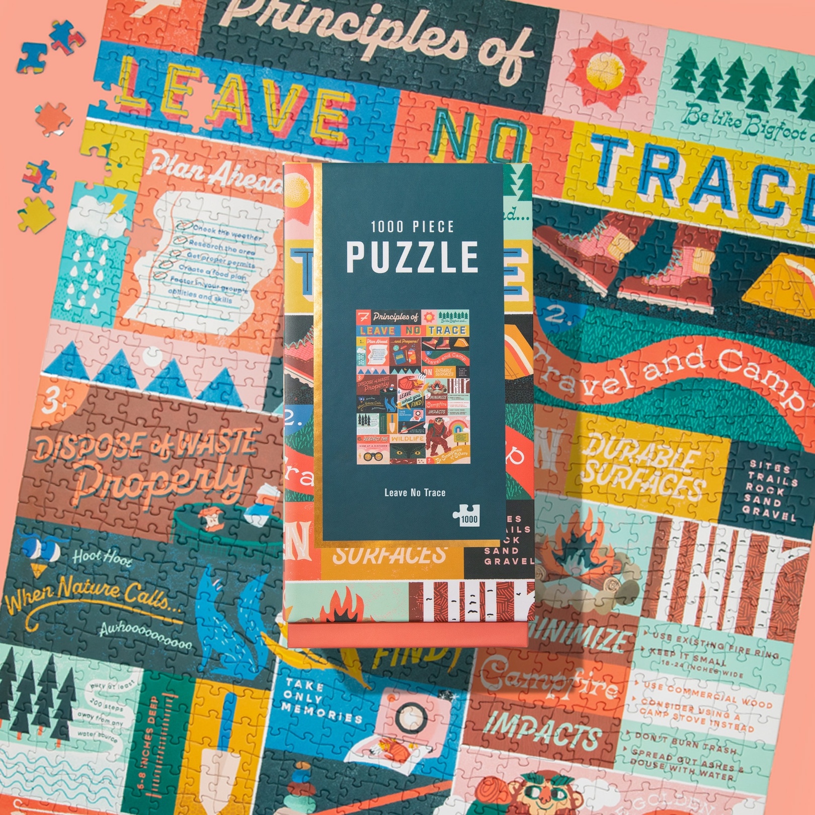 1000 Piece Puzzle, Leave No Trace, Firelight