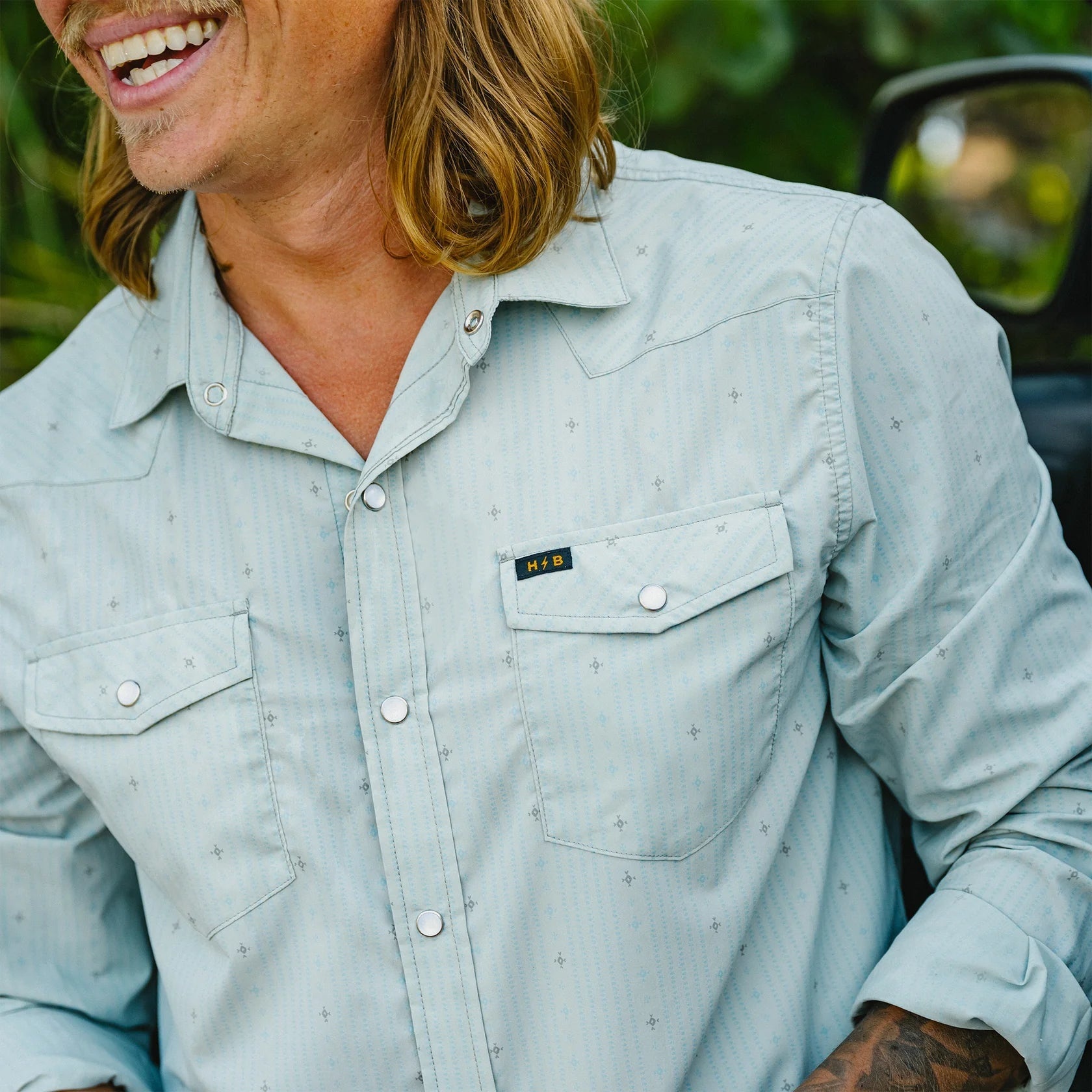 Howler Brothers Men's H Bar B Tech Longsleeve Supernova Stripe