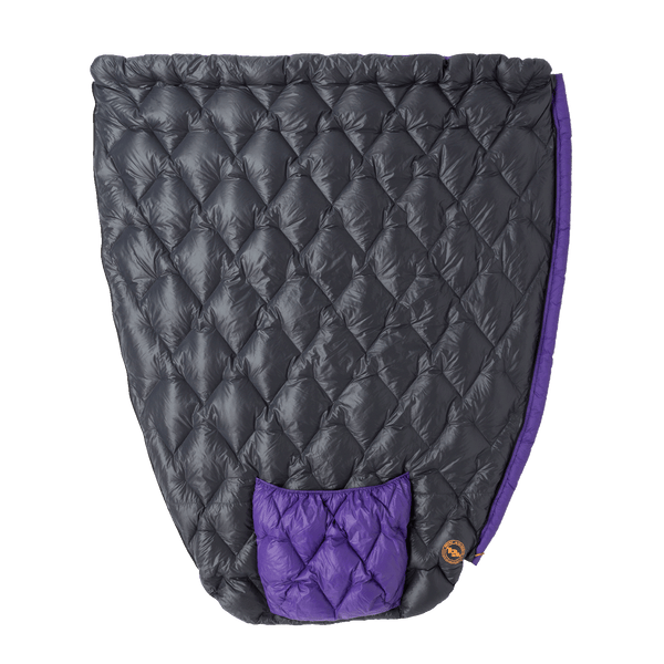 Big Agnes Fly Creek UL Zip Quilt 50 (850 RDS DownTek) REGULAR Asphalt/Royal Purple
