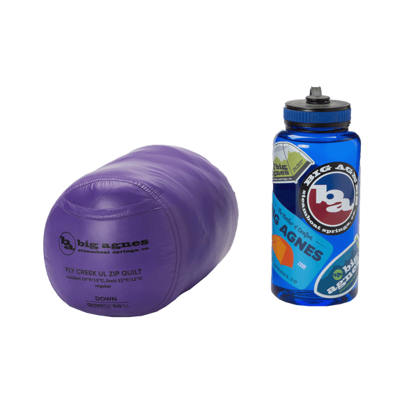 Big Agnes Fly Creek UL Zip Quilt 50 (850 RDS DownTek) REGULAR Asphalt/Royal Purple