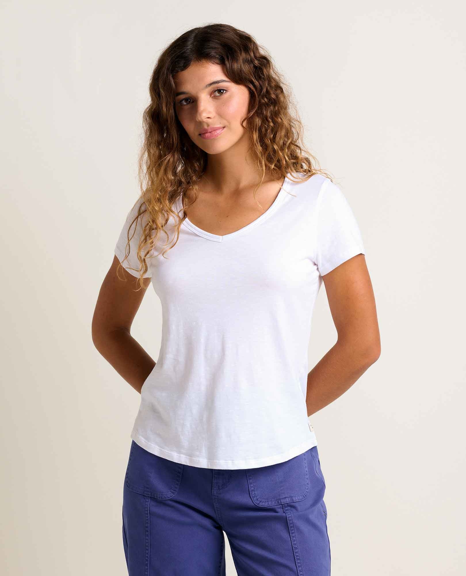Toad & Co Women's Marley Short-Sleeve V-Neck Tee