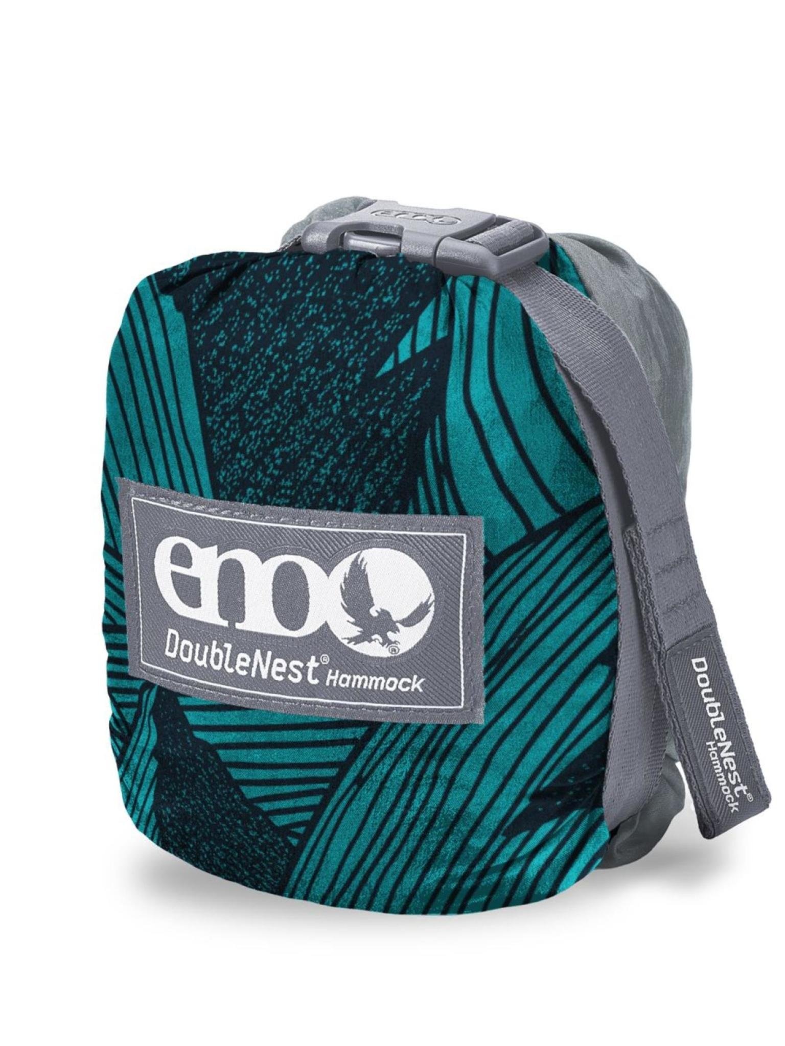 ENO DoubleNest Print Hammock Mountains to Sea Grey