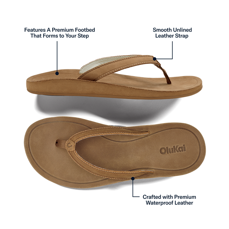 OluKai Women's Southshore Waterproof Leather Sandal