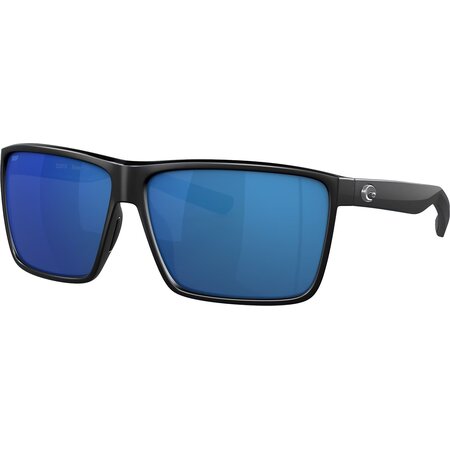 Costa Men's Rincon Black w/ Blue Mirror 580P Sunglasses