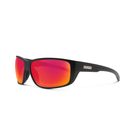 Milestone Matte Black Polarized Red Mirror Lens Sunglasses
