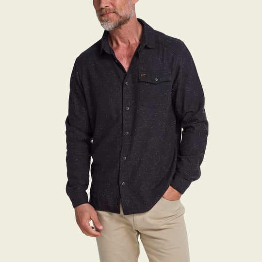 Howler Brothers Men's La Grange Lightweight Flannel Speckled