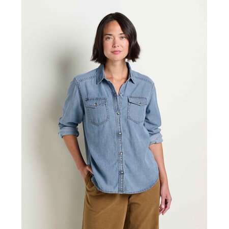 Toad & Co Women's Piñon Soft Denim Long Sleeve Shirt