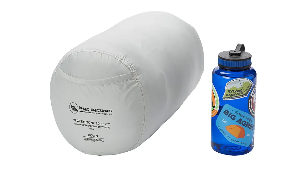 Big Agnes Greystone 0 (650 RDS DownTek) Cherry Tomato/Rooibos Tea Long Left