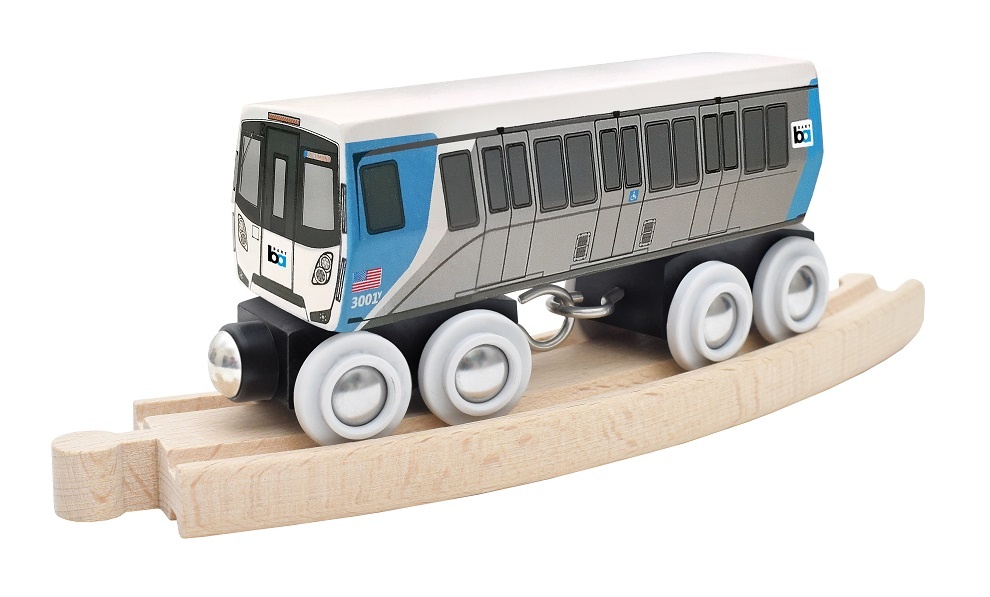 Wooden Toy Train – D Car