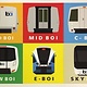 PrintRunner BART Train Face Sticker Sheet