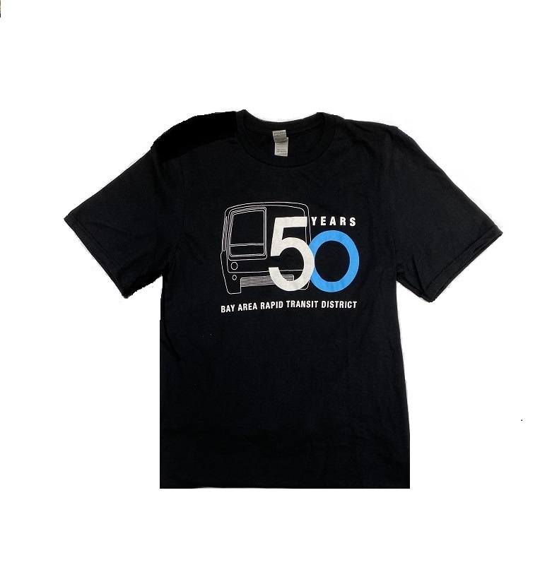 Gildan BART 50th Anniversary Crewneck T-Shirt Mens