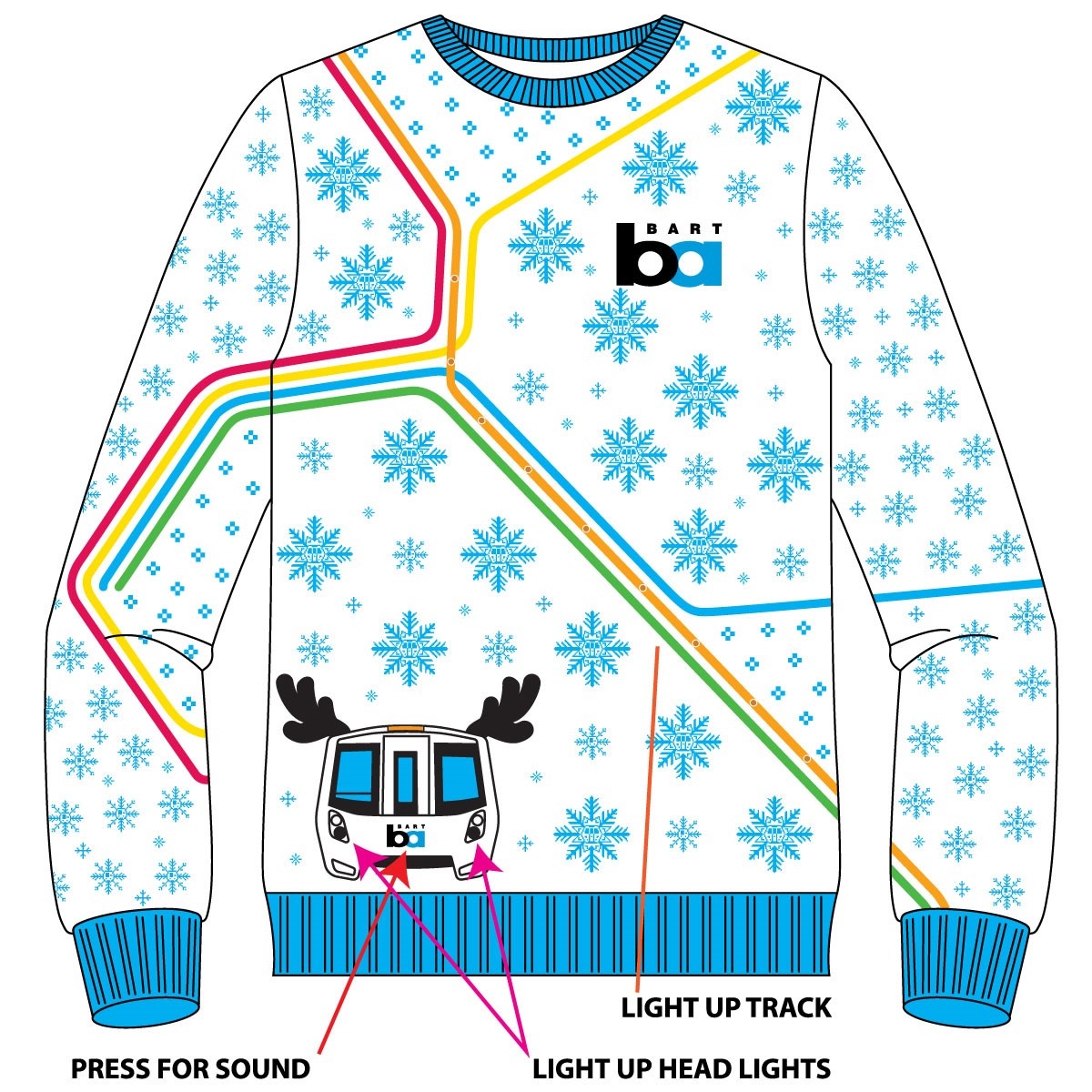 The Bay Area's hottest holiday gift? An ugly BART sweater.