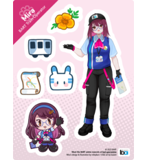 Anime Mascot Sticker - Mira