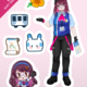 Anime Mascot Sticker - Mira