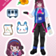 PrintRunner BART Anime Sticker Sheet - Mira