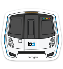 BART Sticker Anime Mascot - Jasmine - railgoods