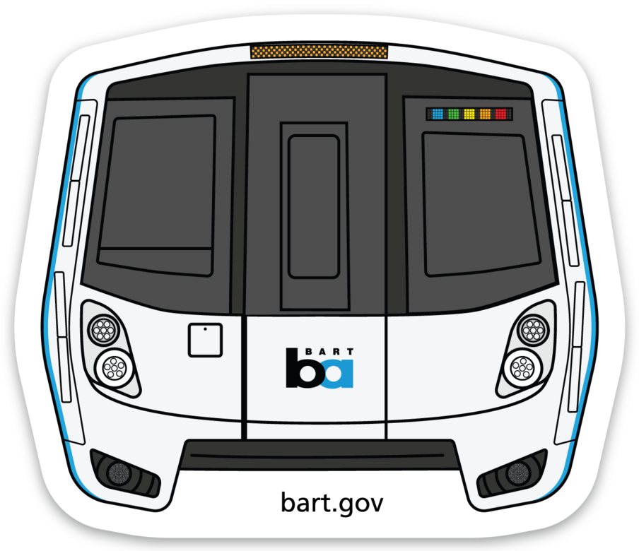 BART Train Fleet of the Future Sticker